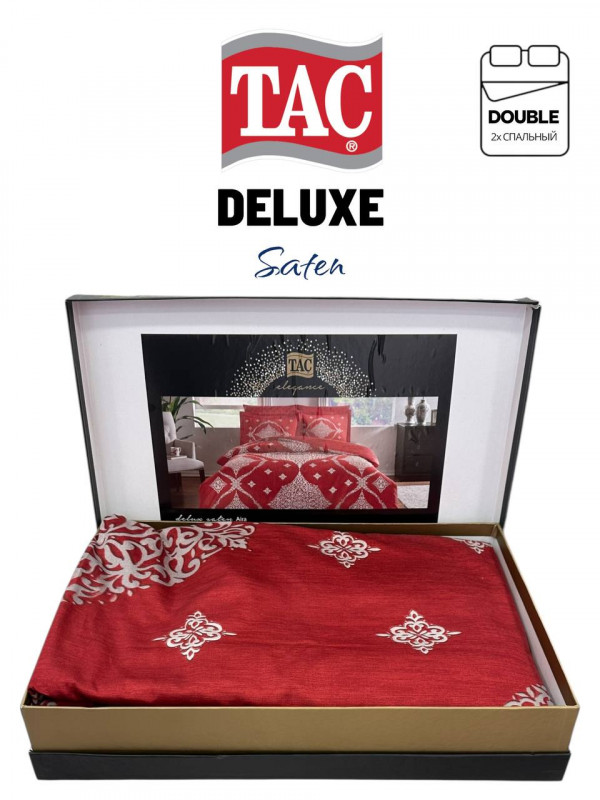 Tac Aira kirmizi Deluxe saten | Постельное белье сатин делюкс